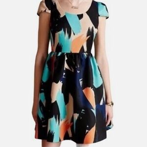 Anthropologie / Moulinette Soeurs / Multicolor Brushstroke Mini Dress size 6